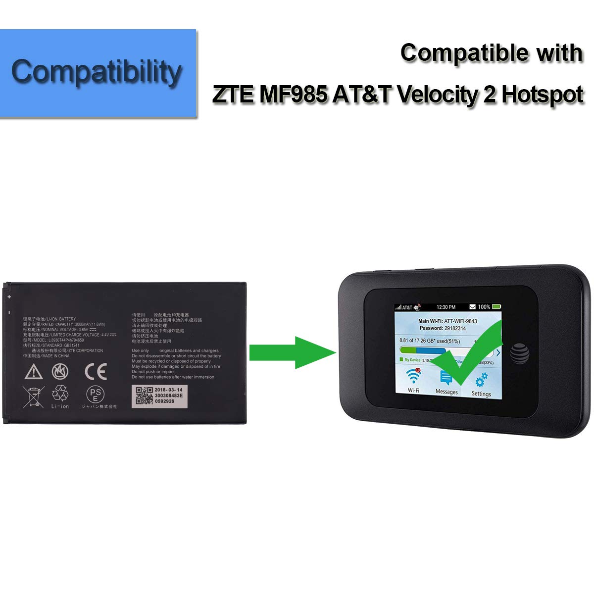 Amazon.com: E-YIIVIIL New Replacement Battery